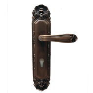 Door Lever Handle on Plate (Small) - An